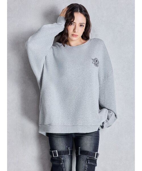 GYDA ブラック トレーナー バックロゴ入り フリーサイズ 2着 GYDA ブラック トレーナー バックロゴ入り フリーサイズ 2着