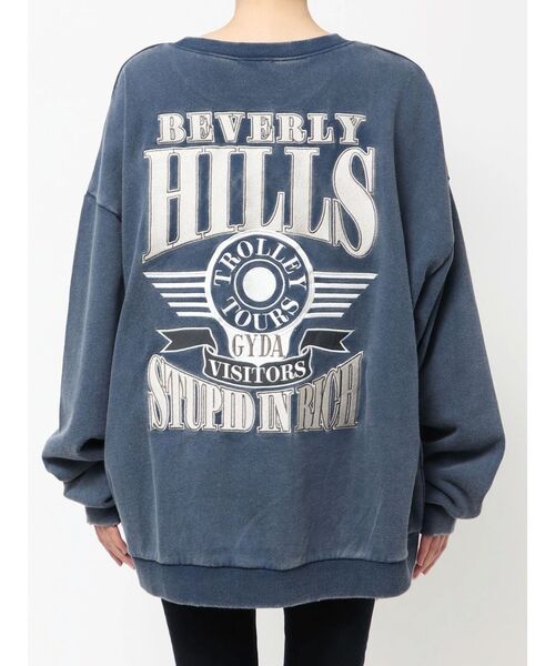 GYDA ドルマンスウェットトップス GYDA（ジェイダ） BEVERLY HILLS ドルマンスウェットトップス 即納
