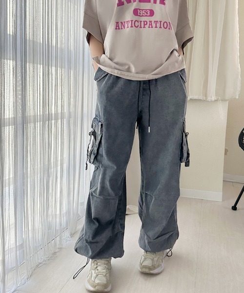 ReRe ジーンズ デニム デニムパンツ デニムカーゴパンツ レディース