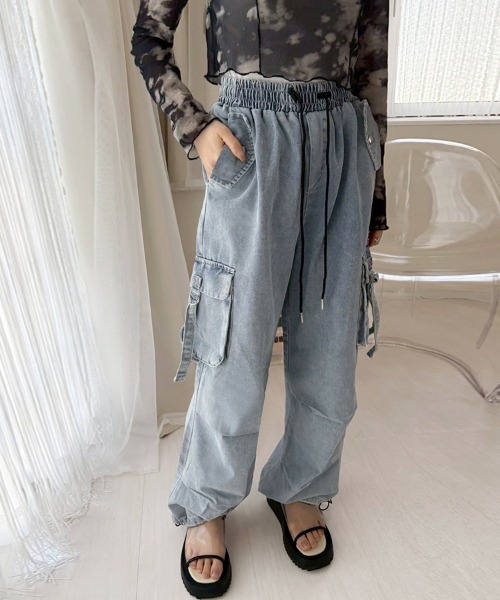 【新品】searoomlynn LOOSEカーゴデニムパンツ　グレー　即完売品 DENIM Collection – Sea Room lynn