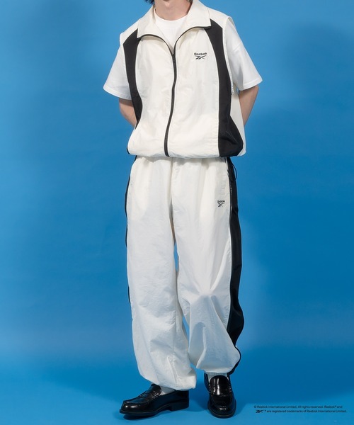 Reebok perushu ナイロンベスト Perushu 「Reebok」ナイロンベスト LARGE ブラック メンズ : ZOZOTOWN