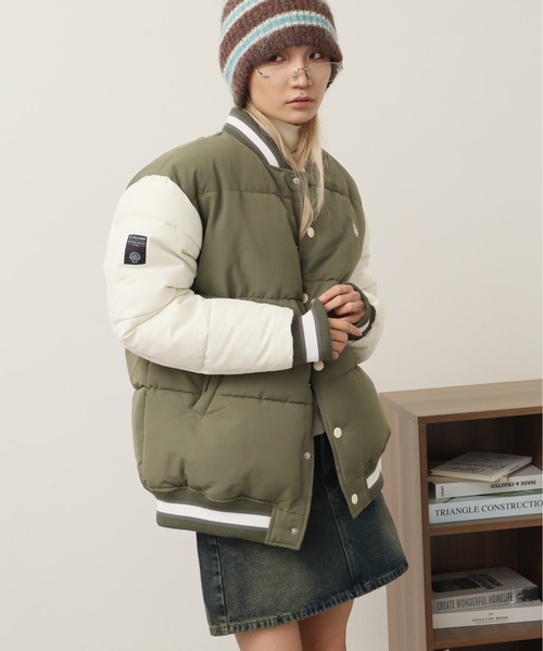 U.S. POLO ASSN.（ユーエスポロアッスン） スタジャン ロゴ刺繍 中綿