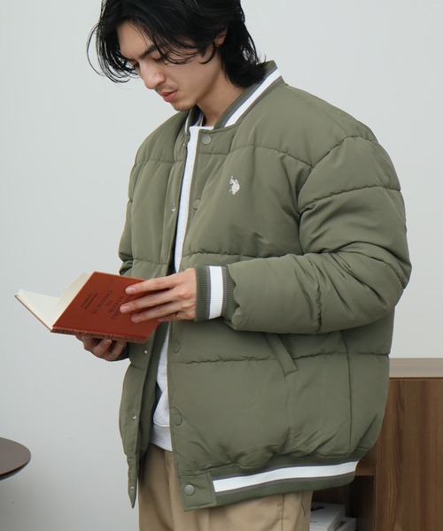 あ　人気▲U.S. POLO ASSN. スタジャン Lサイズシェニール U.S. POLO ASSN.（ユーエスポロアッスン） スタジャン メンズ
