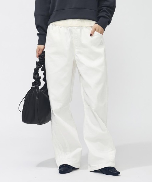 adidas（アディダス） ワイドパンツ ジーンズ デニム デニムパンツ