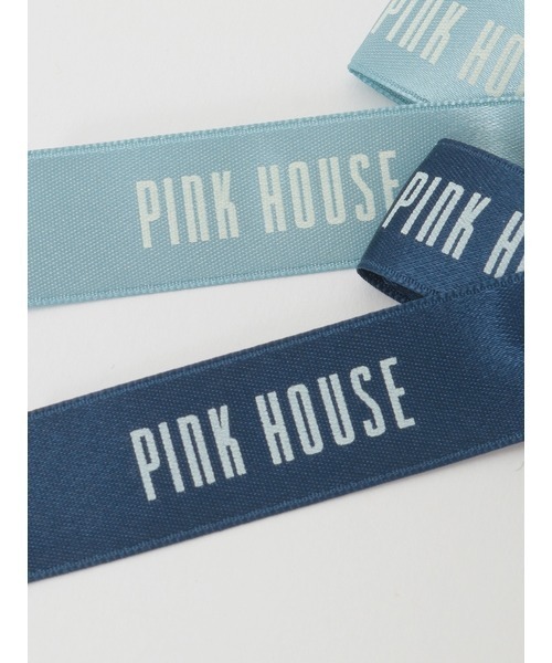 PINK HOUSE ワッペン ロゴ リボン チェック 2点セット PINK HOUSE ワッペン ロゴ リボン チェック 2点セット②