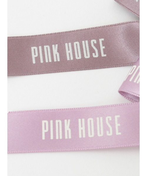 PINK HOUSE ブローチ ロゴリボンブローチ2個セット レディース