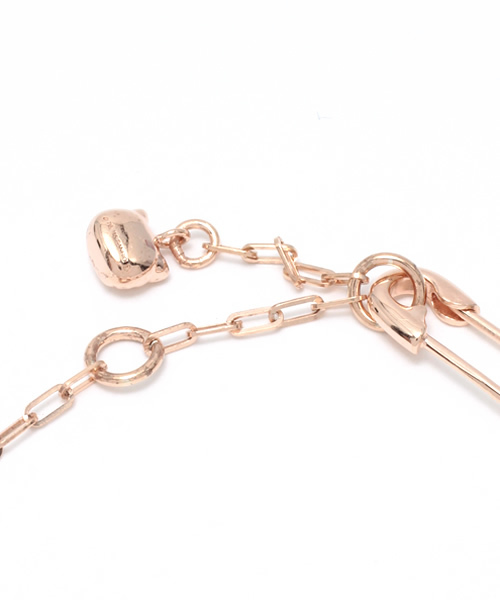 ブレスレット ハローキティ コラボ 安全ピン チェーン レディース ユニ