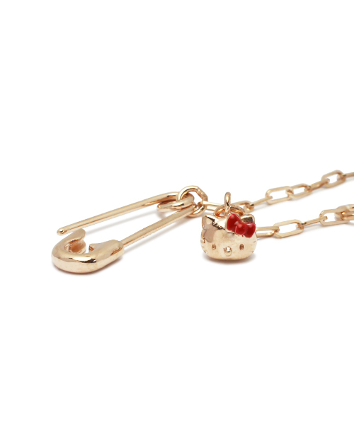 ブレスレット ハローキティ コラボ 安全ピン チェーン レディース ユニ