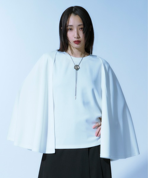 「Ellno Loset」 ノースリーブトップス LARGE オフホワイト メンズ_画像7