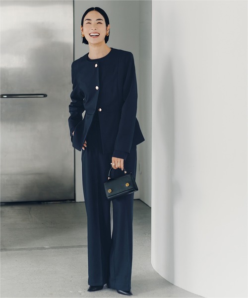 ur's（ユアーズ） ジャケット ノーカラージャケット 美シルエット