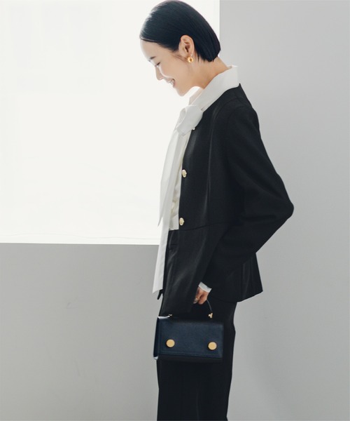 ur's（ユアーズ） ジャケット ノーカラージャケット 美シルエット