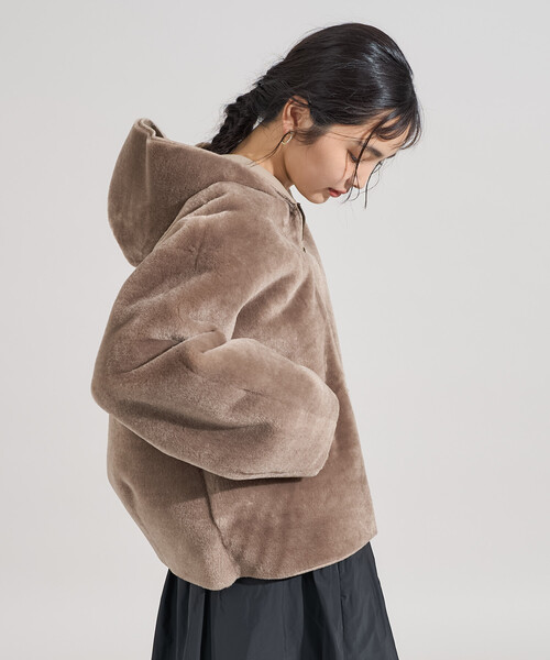 FREAK'S STORE ファーコート　ジャケット　レディース FREAK'S STORE コート アウター ファーボア フードジャケット