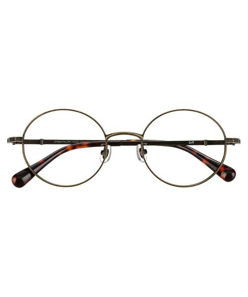Zoff（ゾフ） 伊達メガネ メガネ 眼鏡 ラウンド型 メガネ 丸型 メタル