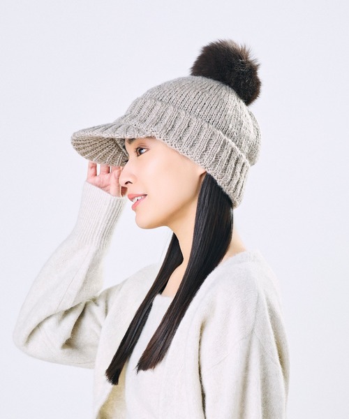 CA4LA（カシラ） ニット帽 ニットキャップ FUWA CAP3 レディース