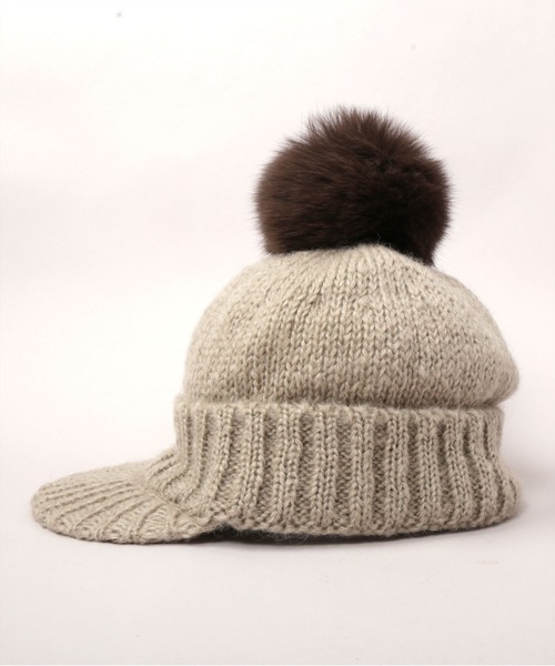 CA4LA（カシラ） ニット帽 ニットキャップ FUWA CAP3 レディース