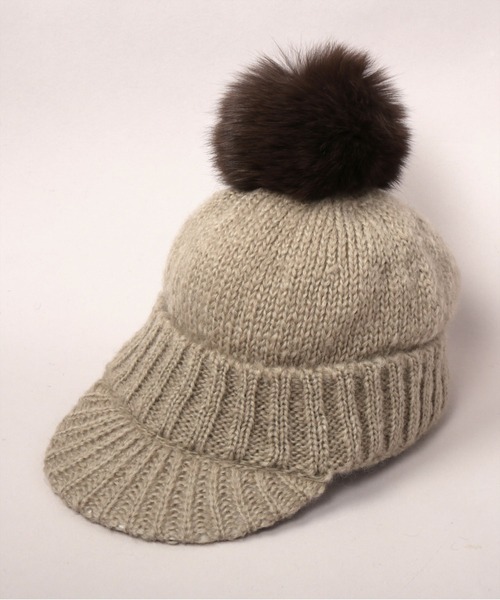 CA4LA（カシラ） ニット帽 ニットキャップ FUWA CAP3 レディース