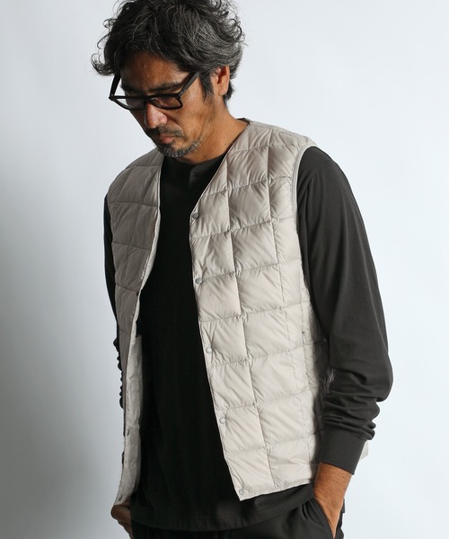 TAION（タイオン） ダウンベスト ベスト TAION×DUFFER V-NECK DOWN