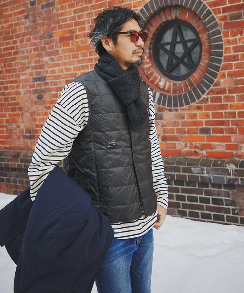 TAION（タイオン） ダウンベスト ベスト TAION×DUFFER V-NECK DOWN