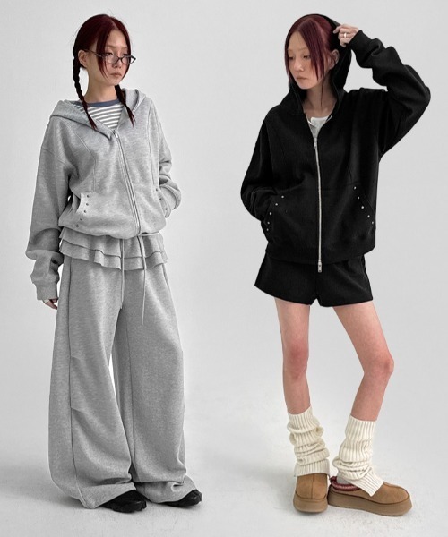 BLACKUP パーカー BLACKUP（ブラックアップ） パーカー 「B-BASIC」 ミッドスウェット