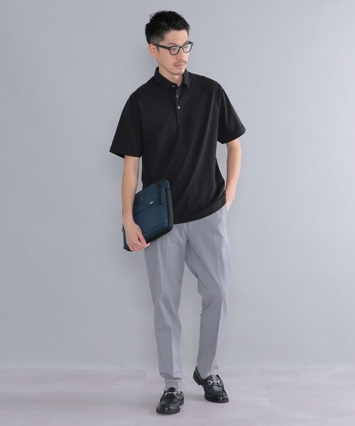 「SHIPS」 半袖ポロシャツ X-LARGE ブラック メンズ_画像3