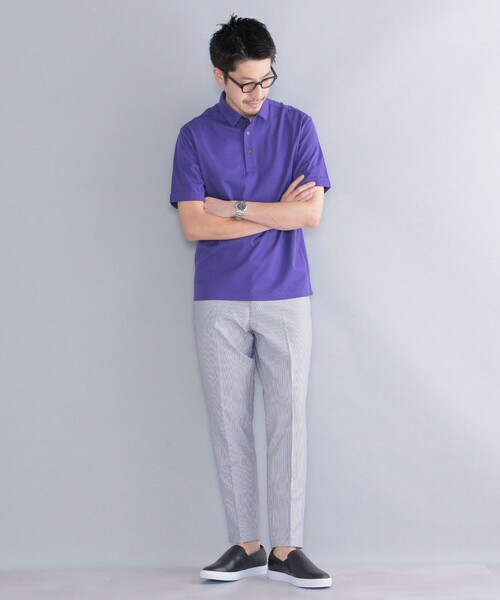 「SHIPS」 半袖ポロシャツ X-LARGE ブラック メンズ_画像8