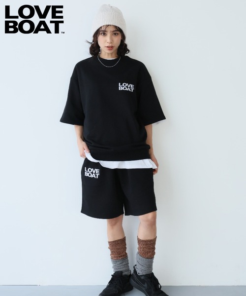 「LOVE BOAT」 半袖Tシャツ M ブラック レディース_画像2