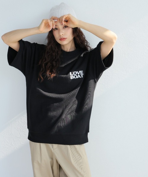 「LOVE BOAT」 半袖Tシャツ M ブラック レディース_画像9