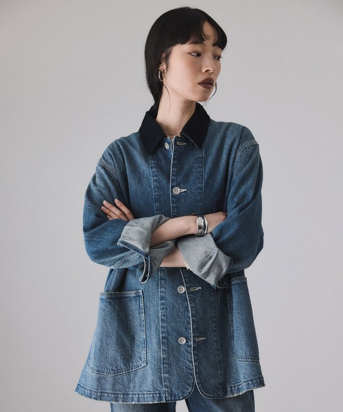 ADAM ET ROPE'（アダムエロペ） カバーオール 「サステナブル」デニム