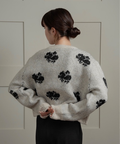 いーよー！アプワイザーリッシェ♡フラワーカーディガン♡ lawgy（ラウジー） カーディガン flower nuance cardigan / フラワー