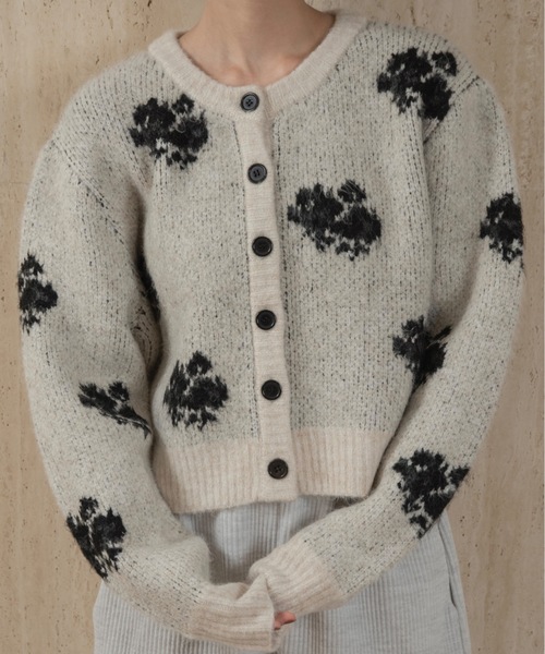 lawgy（ラウジー） カーディガン flower nuance cardigan / フラワー