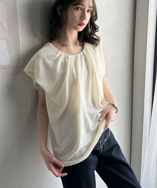 「classicalelf」 ノースリーブブラウス MEDIUM ベージュ レディース_画像8