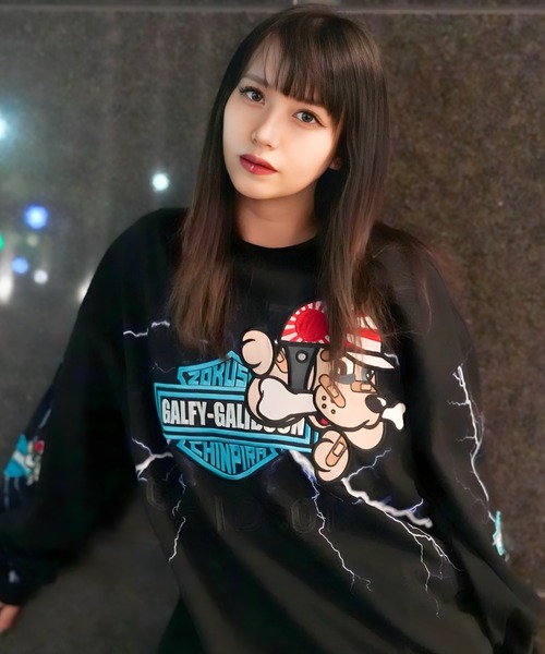 GALFY（ガルフィー） tシャツ GA×GALFY-バイク乗りロンTee メンズ