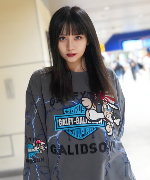 GALFY（ガルフィー） tシャツ GA×GALFY-バイク乗りロンTee メンズ