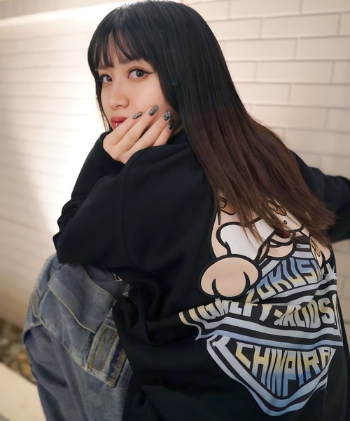 GALFY（ガルフィー） tシャツ GA×GALFY-バイク乗りロンTee メンズ