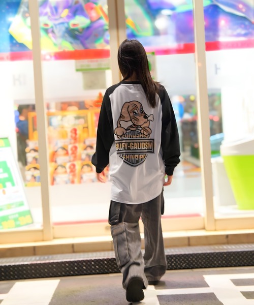 GALFY（ガルフィー） tシャツ GA×GALFY-バイク乗りロンTee メンズ
