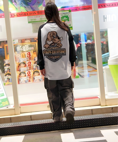 GALFY（ガルフィー） tシャツ GA×GALFY-バイク乗りロンTee メンズ
