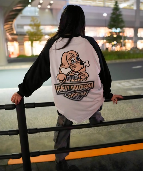 GALFY（ガルフィー） tシャツ GA×GALFY-バイク乗りロンTee メンズ