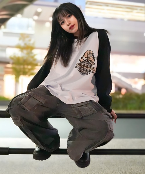 GALFY（ガルフィー） tシャツ GA×GALFY-バイク乗りロンTee メンズ
