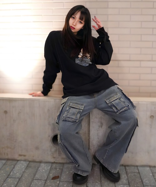 GALFY（ガルフィー） tシャツ GA×GALFY-バイク乗りロンTee メンズ