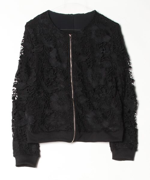antiqua（アンティカ） ブルゾン FREE ブラック レディース : ZOZOTOWN