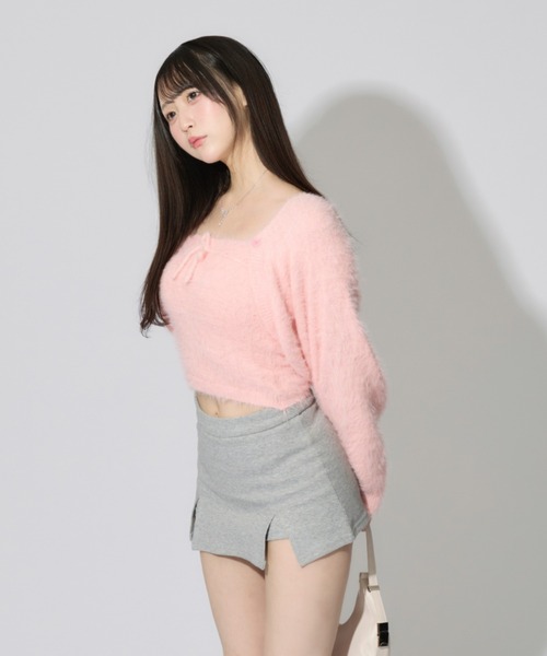 JilLA ニット セーター 「2点セット」Ribbon Knit Camisole Ensemble