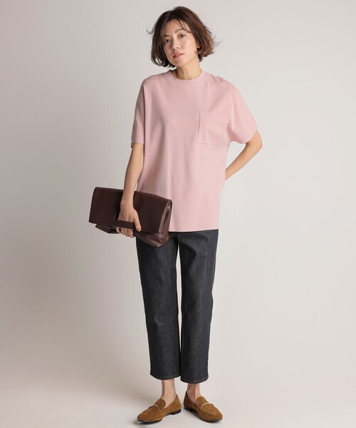 「23区」 半袖ニット 38 ブラック レディース_画像4