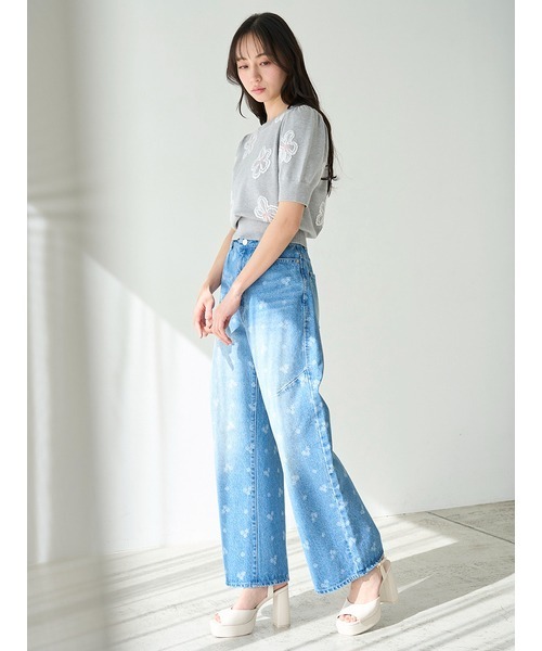 「SNIDEL」 半袖ニット ONE SIZE ホワイト レディース_画像7