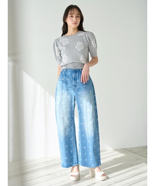 「SNIDEL」 半袖ニット ONE SIZE ホワイト レディース_画像8