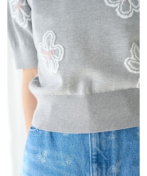 「SNIDEL」 半袖ニット ONE SIZE ホワイト レディース_画像10