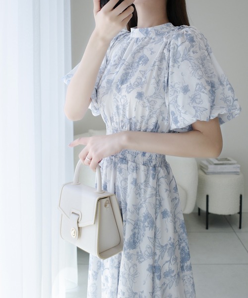 「mily bilet」 半袖ワンピース MEDIUM アイボリー レディース_画像5