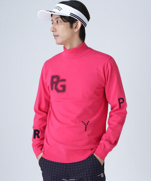 PEARLY GATES（パーリーゲイツ） tシャツ 12G部分ジャガードカシミヤ