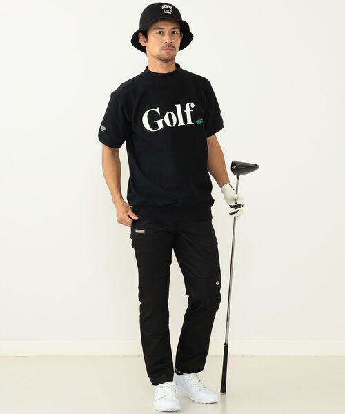 「BEAMS GOLF」 半袖Tシャツ「championコラボ」 X-LARGE ブルー メンズの画像