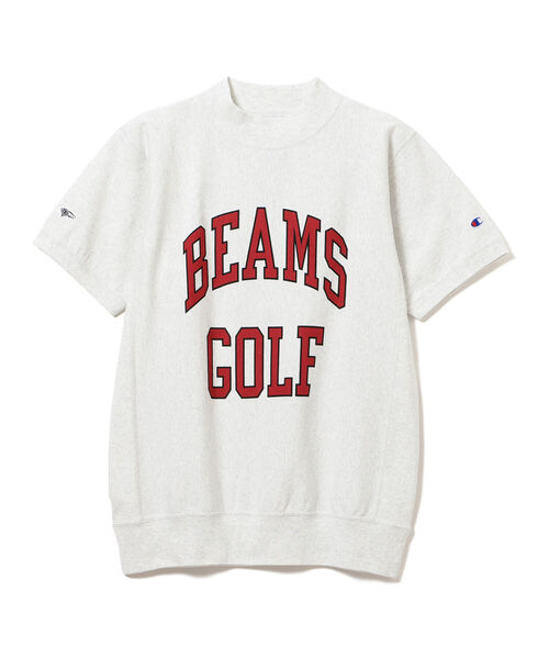 「BEAMS GOLF」 半袖Tシャツ「championコラボ」 X-LARGE ブルー メンズの画像