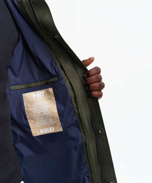マウンテンパーカー ウインドブレーカー GORE-TEX ゴアテックス 防水 透湿 防風 2レイヤージャケット T-KIT / フード脱着可 メンズの画像